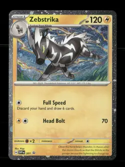 Zebstrika (Cosmos Holo) 201 Holo Scarlet & Violet Promo NM/M Pokemon - Image 1