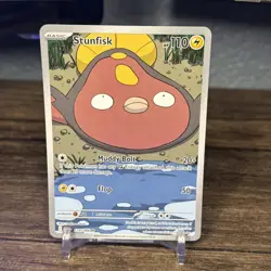 Stunfisk 118/086 Sv: White Flare Illustration Rare IR Pokemon TCG NM - Image 1