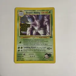 Pokemon Giovanni's Nidoking 7/132 Gym Challenge Holo MP - Image 1