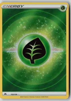 Grass Energy 152/159 Ultra Rare Crown Zenith Pokemon NM - Image 1