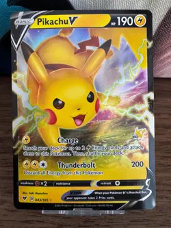 Pokemon Vivid Voltage | Pikachu V 043/185 | Illustration Rare IR LP - Image 1