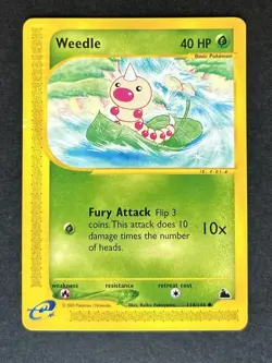 Pokemon 2003 Skyridge Weedle 114/144 - Image 1