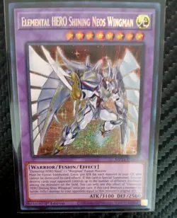 ELEMENTAL HERO SHINING NEOS WINGMAN * PRISMATIC SECRET RARE MP24-EN062 YUGIOH! - Image 1