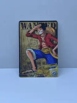 2011 Monkey D. Luffy AR Carddass WANTED POSTER ONE PIECE VERY RARE BANDAI SET - Image 1
