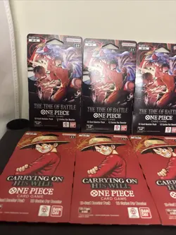 One Piece TCG English OP-16 OP-13 The Time of Battle Booster Sleeved Pack x10 - Image 2