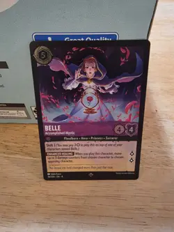 Disney Lorcana TCG Belle - Accomplished Mystic 36/204 Ursula's Return Cold Foil - Image 1