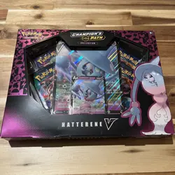 NEW Pokemon TCG Champions Path Hatterene V Collection Box Pokemon Sealed - Image 1