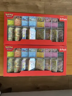 Pokemon Prismatic Evolution Mini Tins 16 Sealed, 2 Full Sets - Image 1