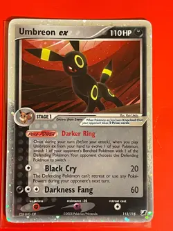 Umbreon ex 112/115 ex Unseen Forces 2005 LP Pokemon - Image 1