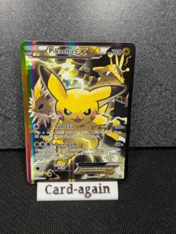 Pokemon TCG Pikachu EX XY124 Black Star Promo 2016 - DMG - Image 1