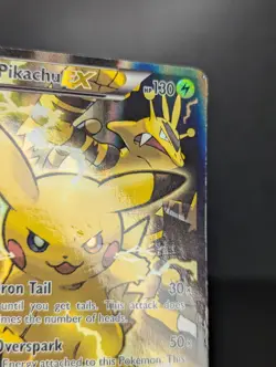 Pokemon TCG Pikachu EX XY124 Black Star Promo 2016 - DMG - Image 3