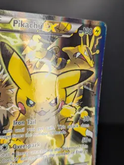 Pokemon TCG Pikachu EX XY124 Black Star Promo 2016 - DMG - Image 4