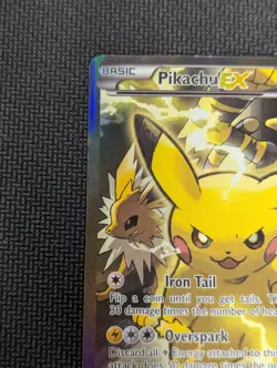 Pokemon TCG Pikachu EX XY124 Black Star Promo 2016 - DMG - Image 5