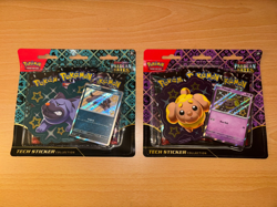 x2 SEALED Pokemon TCG Paldean Fates Tech Sticker Collection 3 Packs Set - Image 1