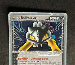 Rocket's Raikou ex 108/107 Pokemon Ex Deoxys -Holo w. Swirls🌀Secret Rare-NP/NM+ - Image 3