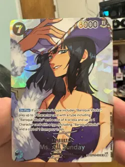 Bandai One Piece Card Game Ms. All Sunday SP OP04-084 SR Alt Art Holo 8000 - Image 1