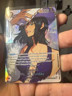 Bandai One Piece Card Game Ms. All Sunday SP OP04-084 SR Alt Art Holo 8000 - Image 3