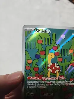 Pokemon TCG Shuckle Holo Mega Evolution Illustration Card 136/132 NM/M - Image 2