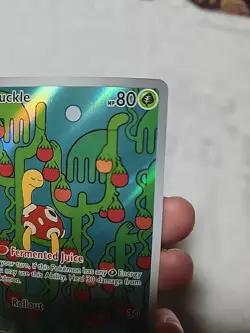 Pokemon TCG Shuckle Holo Mega Evolution Illustration Card 136/132 NM/M - Image 3