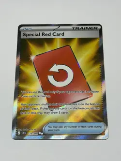 Special Red Card 113/086 English Pokemon Full Art Ultra Rare Chaos Rising NM - Image 1