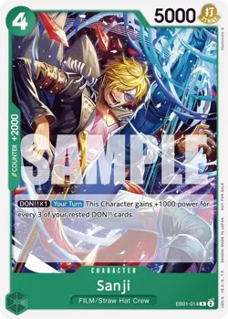 Sanji (Tournament Pack 2025 Vol. 1) R One Piece Promotion Cards EB01-014 NM - Image 1