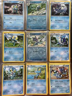 Pokemon Card Species Set Lot - 9x Unique Cards / Froakie Family - Image 1