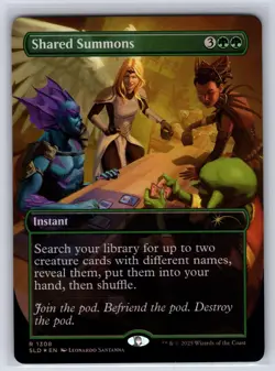Shared Summons (Rainbow Foil) 1308 Holo Secret Lair Drop Series MTG Foil NM - Image 1