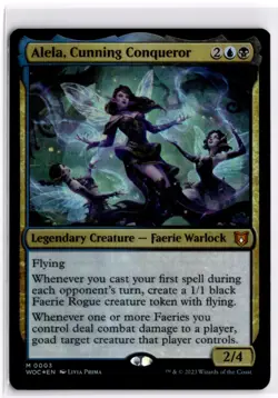 Alela, Cunning Conqueror Foil Wilds of Eldraine LP x1 MTG Magic: the Gathering - Image 1