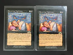 2 x RECURRING NIGHTMARE - Exodus MTG Magic the Gathering Vintage RESERVED LIST - Image 1