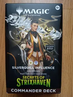 Magic The Gathering Secrets of Strixhaven Silverquill Influence Commander Deck - Image 1