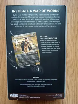 Magic The Gathering Secrets of Strixhaven Silverquill Influence Commander Deck - Image 3