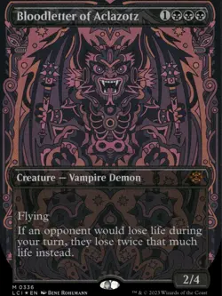 Wizards of the Coast MTG Bloodletter of Aclazotz #0336 Mythic Borderless NM M1 - Image 1