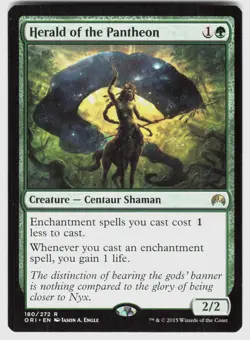 HERALD OF THE PANTHEON 180 R MAGIC ORIGINS MAGIC: THE GATHERING NM/M - Image 1