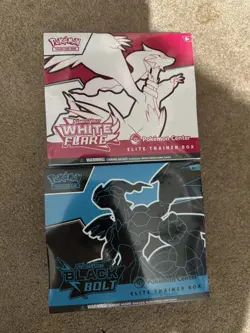 Pokemon Black Bolt & White Flare Pokemon Center Elite Trainer Box ETB Set - Image 1