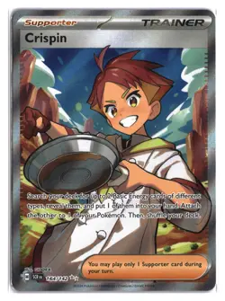 Pokemon TCG: Stellar Crown Crispin Ultra Rare #164 SCR EN - Image 1
