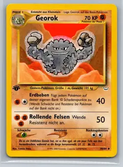 Graveler (Georok) 1st Edition Neo Revelation 30/64 German - Image 1