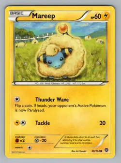 MAREEP 38/114 C STEAM SIEGE POKEMON LP STS 2016 - Image 1