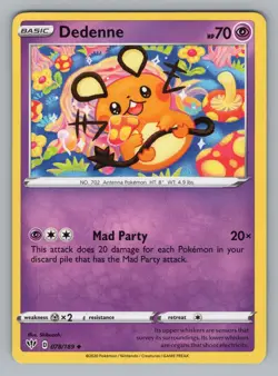 DEDENNE 078/189 UC DARKNESS ABLAZE POKEMON NM DAA 2020_ - Image 1