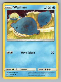 WAILMER 45/236 C COSMIC ECLIPSE POKEMON LP CEC 2019/" - Image 1