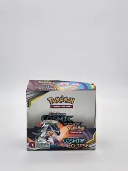 2019 Pokemon Cosmic Eclipse - EMPTY Booster Box Display - No Packs - Image 1