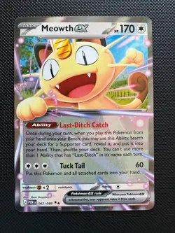 Meowth EX 062/088 Double Rare Pokemon Perfect Order NM - Image 1