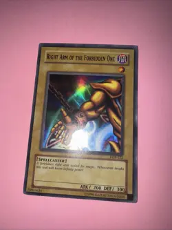 Right Arm of the Forbidden One LOB-122 The Legend of Blue Eyes White Dragon UN - Image 1