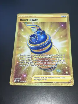 Pokemon Boost Shake 229/203 Gold Secret Rare Evolving Skies N - Image 2