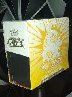 Pokemon TCG Sword & Shield Brilliant Stars ETB Pokemon Center STAMPED SEALED MT - Image 2