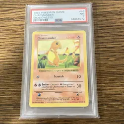 1999 Charmander 46/102 Shadowless Regular PSA 7 - Image 1