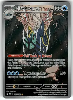 Clawitzer 141/132 Illustration Rare Mega Evolution Pokemon Near Mint - Image 1