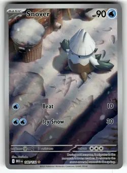 Snover 140/132 Illustration Rare Mega Evolution Pokemon Near Mint - Image 1