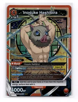 Union Arena Demon Slayer English Inosuke Hashibira SR UE05BT/KMY-1-079 NM - Image 1