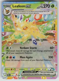 Leafeon ex 006/131 Holo Double Rare Prismatic Evolutions Pokemon Near Mint - Image 1