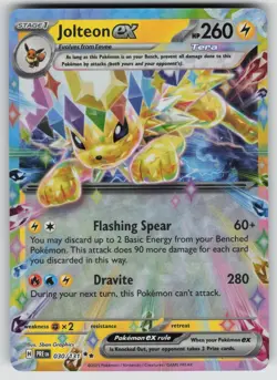 Jolteon ex 030/131 Holo Double Rare Prismatic Evolutions Pokemon Near Mint - Image 1